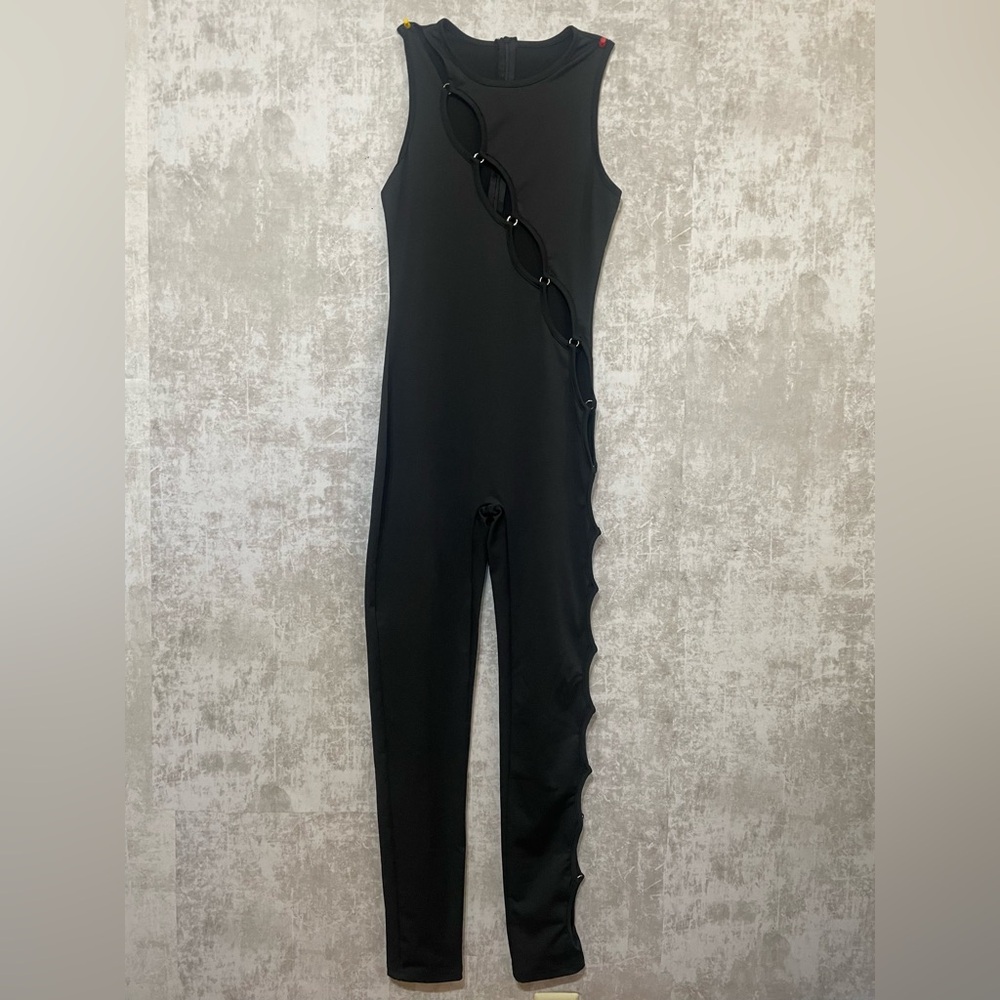 Black Sleeveless Jumpsuit